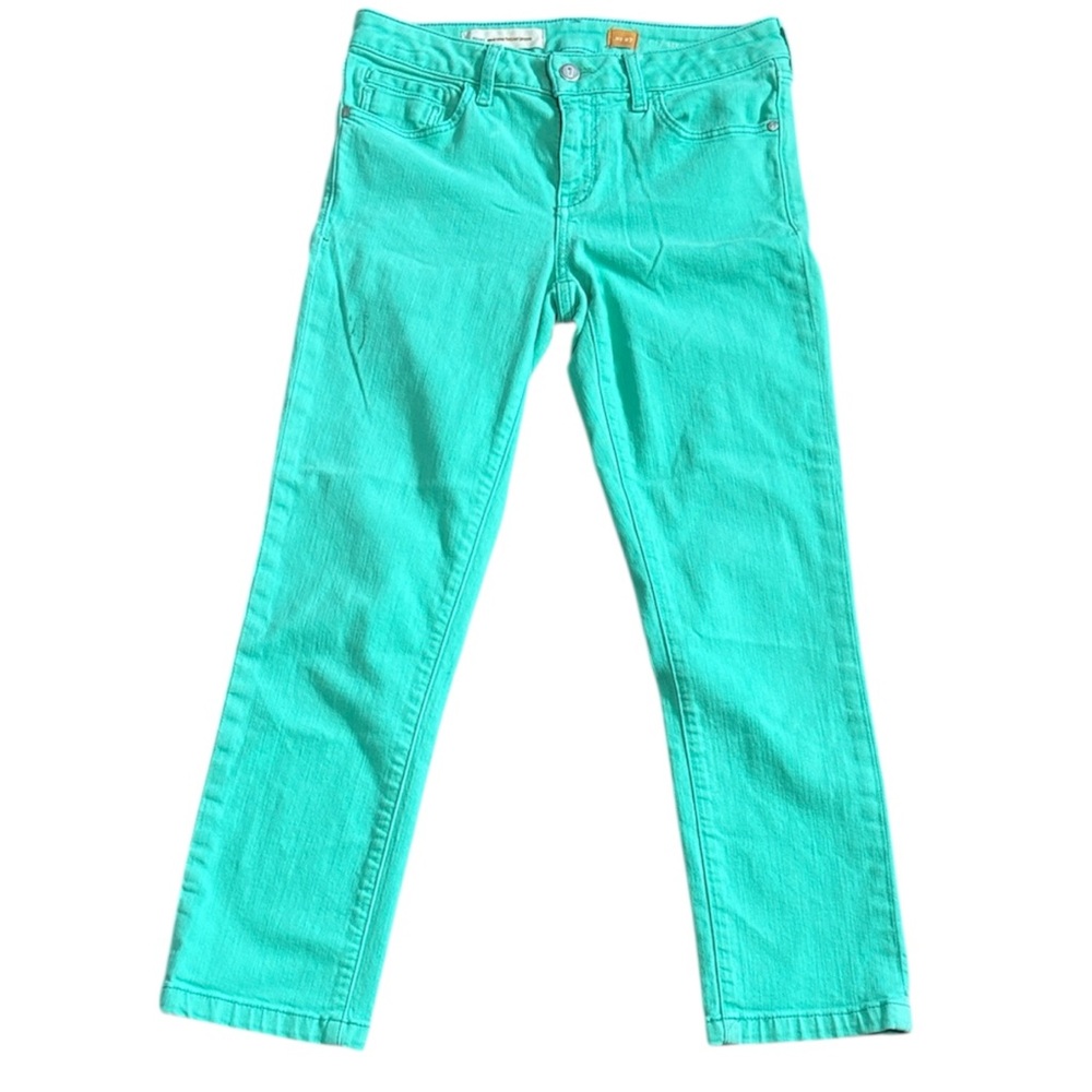 Pilcro Mint Green Slim Jeans